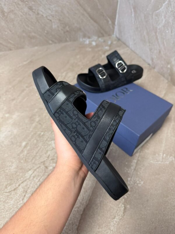 Christian Dior CD Black Slippers