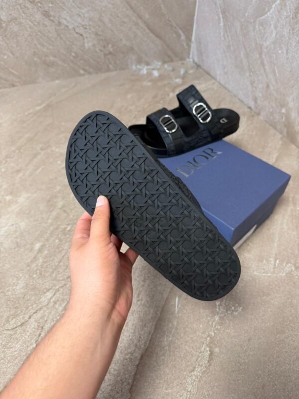 Christian Dior CD Black Slippers