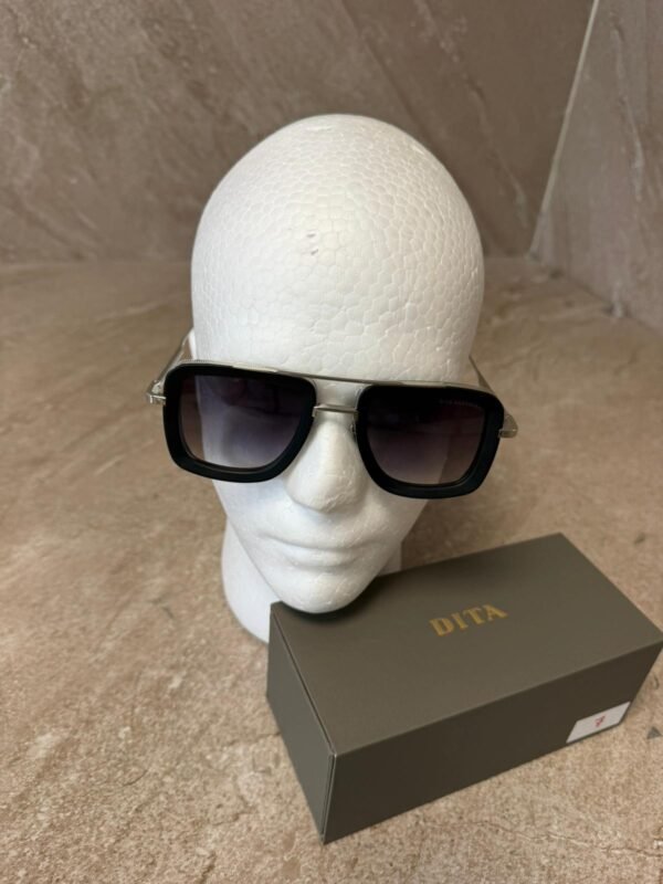 Dita Dubsignal Black Silver Sunglasses