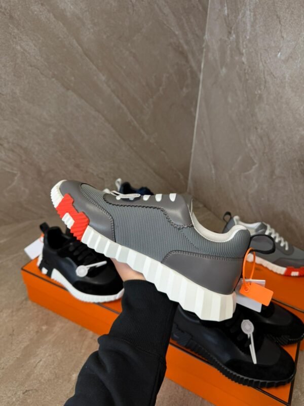 Hermes Bouncing Sneakers Grey White