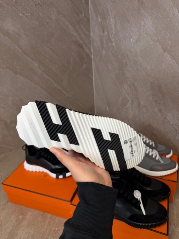 Hermes Bouncing Sneakers Black White