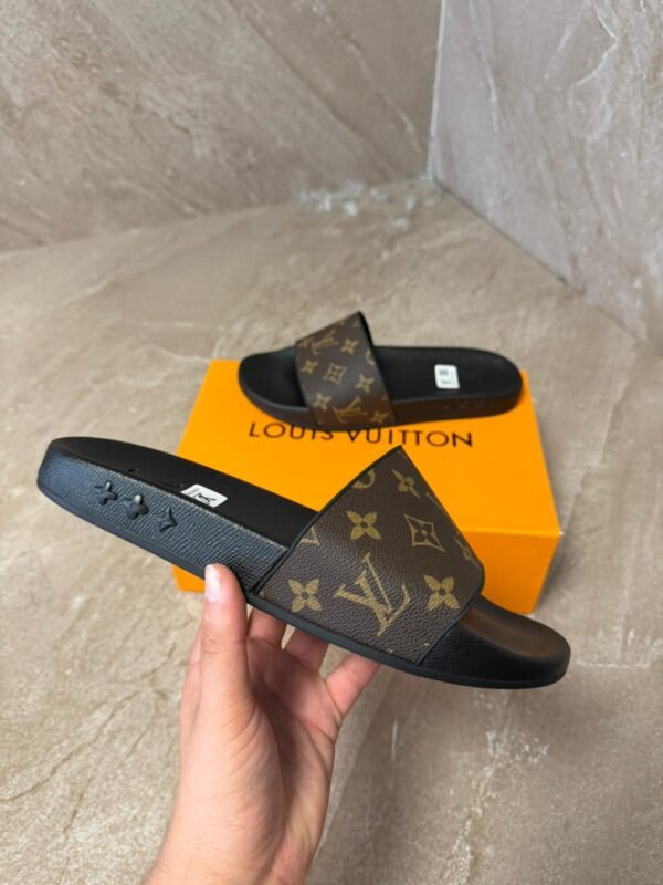 Louis Vuitton Monogram Brown Slippers