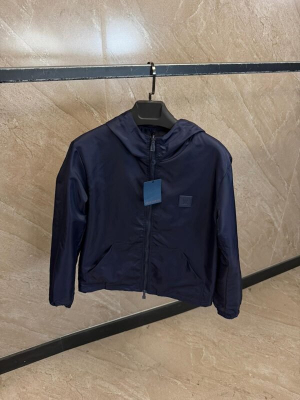 Louis Vuitton Monogram Reversible Blue Jacket High Quality