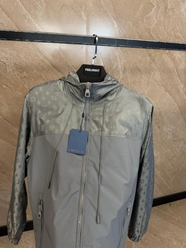 Louis Vuitton Monogram Jacket High Quality Grey
