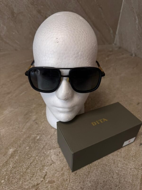Dita Machone Mat Black Sunglasses