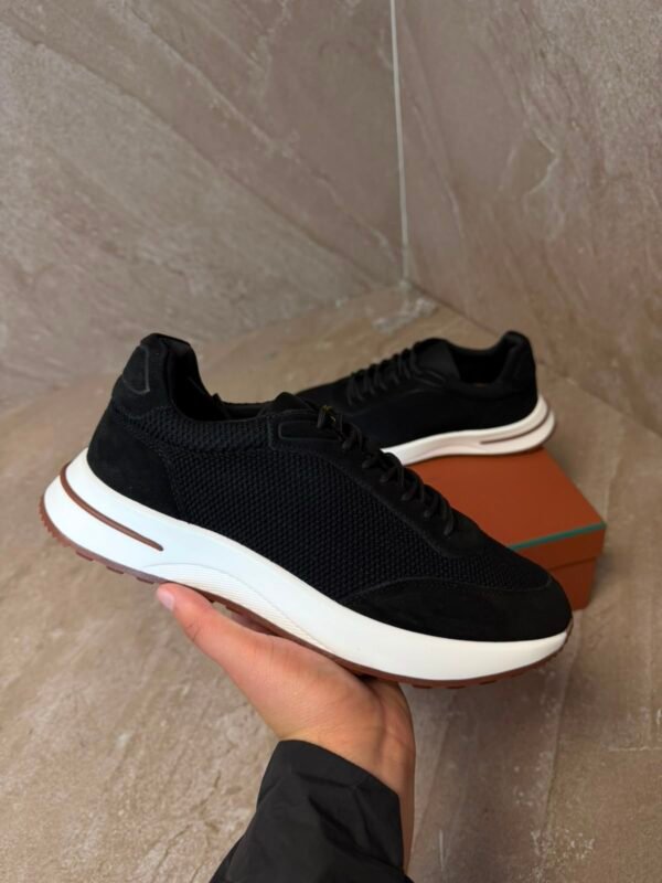 Loro Piana Weekend Walk Black Sheep Sneakers
