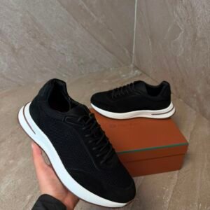 Loro Piana Weekend Walk Black Sheep Sneakers