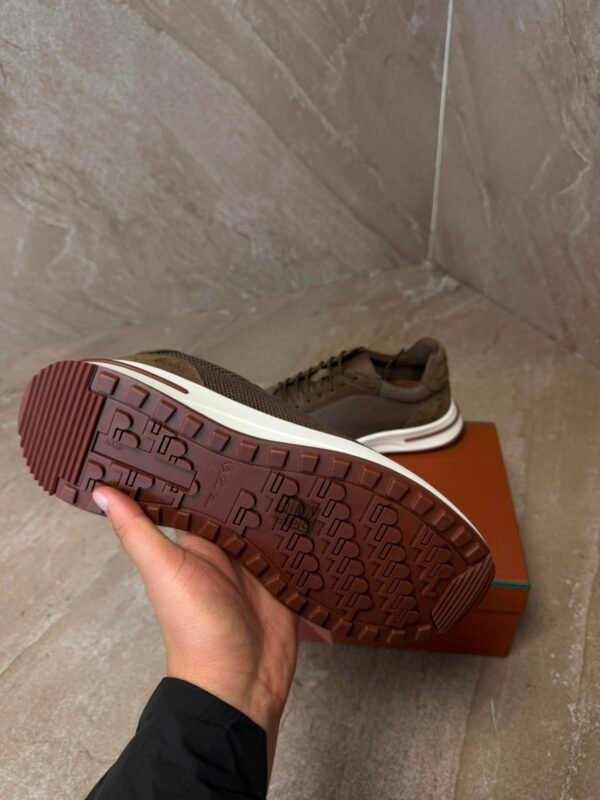 Loro Piana Weekend Walk Brown Sheep Sneakers