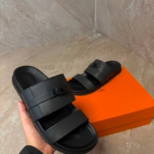Hermes Jackson Sandal Black on Black