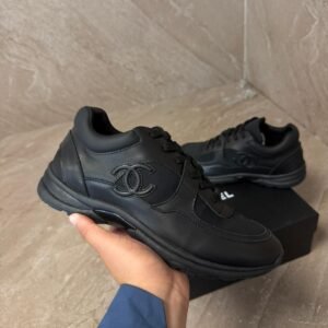 Chanel Sneakers Black on Black