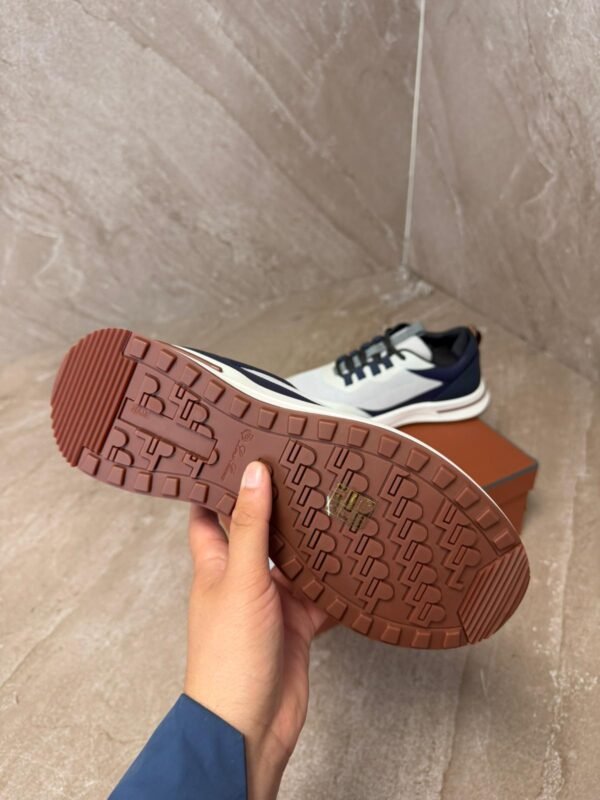 Loro Piana Weekend Walk Blue White Sneakers