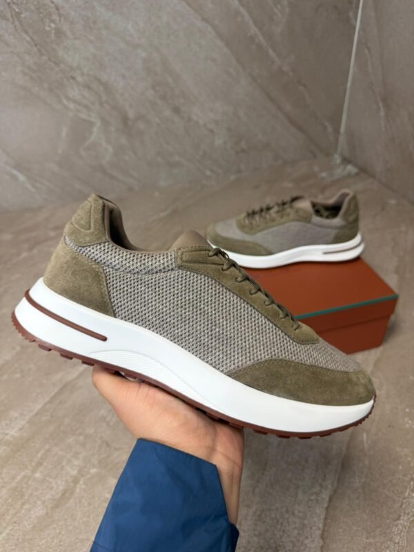 Loro Piana Weekend Walk Taupe Sheep Sneakers
