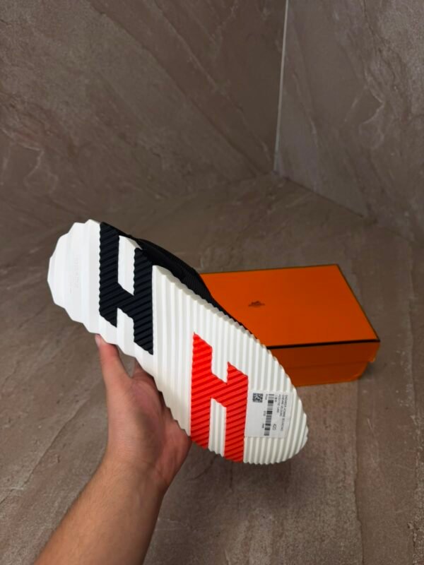 Hermes Bouncing Sneakers New Black White
