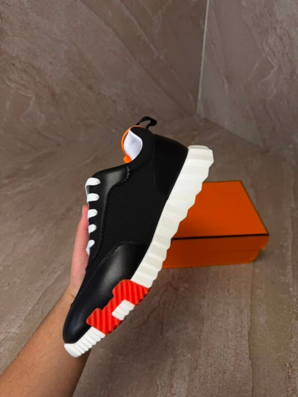 Hermes Bouncing Sneakers New Black White