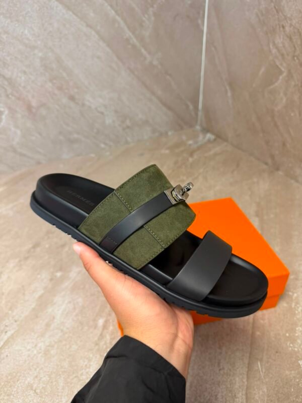 Hermes Jackson Sandal Black / Green