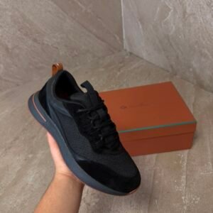 Loro Piana New Weekend Walk Sneakers Black on Black