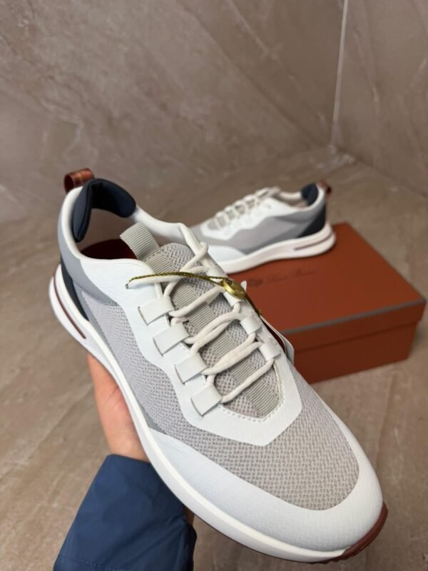 Loro Piana Weekend Walk Grey White Sneakers