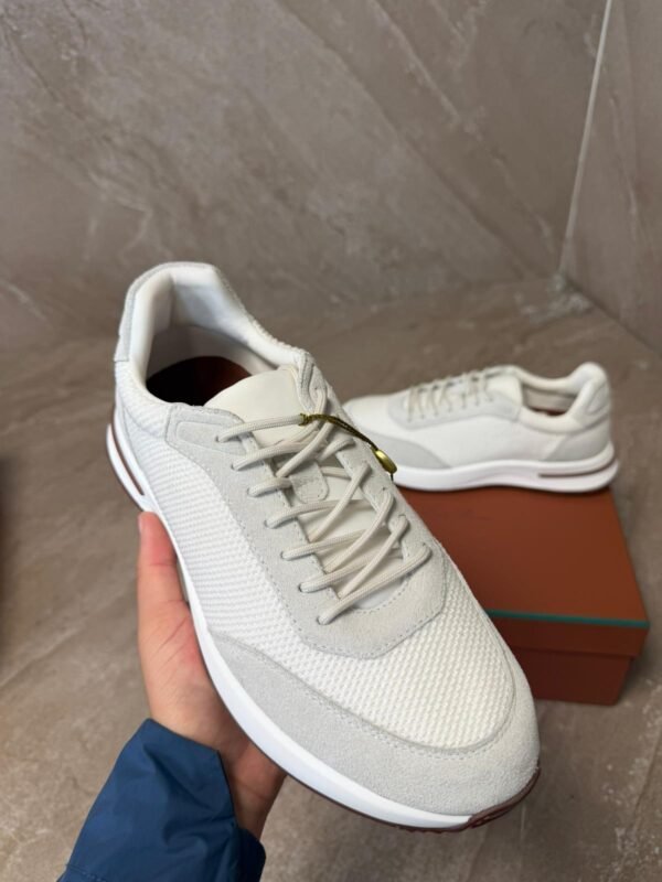 Loro Piana Weekend Walk White Sheep Sneakers