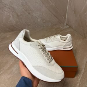 Loro Piana Weekend Walk White Sheep Sneakers