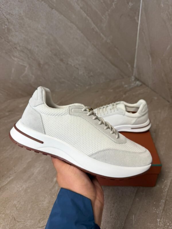Loro Piana Weekend Walk White Sheep Sneakers