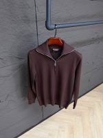 Loro Piana 1/4 Sweater Brown