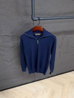 Loro Piana 1/4 Sweater Blue