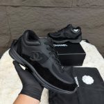 Chanel Black on Black Sneakers
