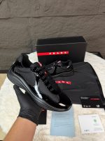 Prada Cups Black on Black Sneakers