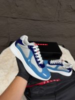 Prada Cups Double Blue Sneakers
