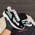 Prada Cups Black White Sneakers