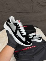 Prada Cups Black White Sneakers