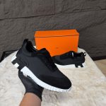 Hermes Bouncing Sneakers Black White