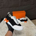 Hermes Bouncing Sneakers Black / White