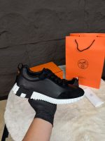 Hermes Bouncing Sneakers Black White Leather - Afbeelding 2