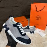 Hermes Bouncing Sneakers Grey Blue