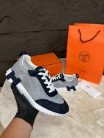 Hermes Bouncing Sneakers Grey Blue