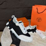 Hermes Bouncing Sneakers Black White
