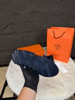 Hermes Bouncing Sneakers Blue Suede - Afbeelding 3