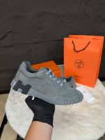 Hermes Bouncing Sneakers Grey Suede - Afbeelding 2