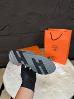 Hermes Bouncing Sneakers Grey Suede - Afbeelding 3
