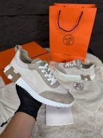 Hermes Bouncing Sneakers Beige Suede
