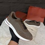 Loro Piana Week End Walk Suède Brown May Field Sneakers