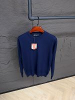 Loro Piana Cashmere Sweater Navy Blue
