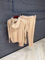 Loro Piana Merano Cashmere Tracksuit Beige High Quality - Afbeelding 2