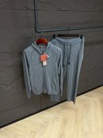 Loro Piana Merano Cashmere Tracksuit Grey High Quality