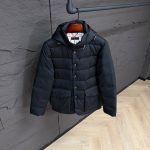 Loro Piana Clearwater Quilted Storm System Shell Hooded Down Jacket Black