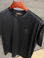 Loro Piana Black T-Shirt - Afbeelding 2