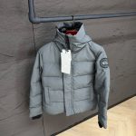 Canada Goose Mac Millan Grey, Black Logo High Quality