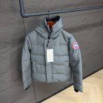 Canada Goose Mac Millan Grey, Red Logo High Quality