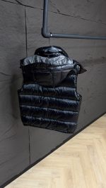 Moncler Black Bodywarmer Met Capuchon High Quality - Afbeelding 5